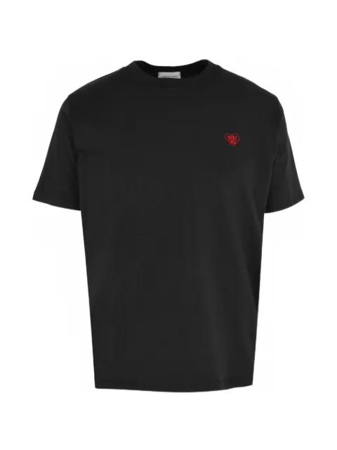 Family First crew-neck embroidery T-shirt Black TS2601BK