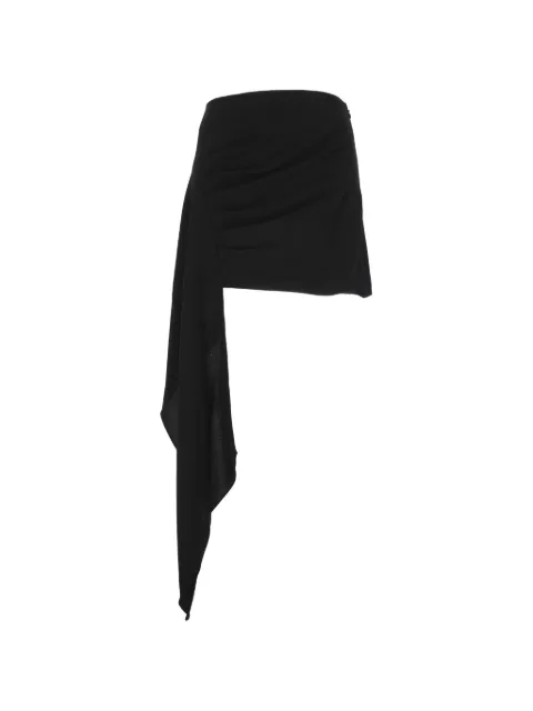 THE ANDAMANE draped ruched mini skirt Black T190309ATNP263999