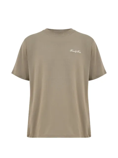 Family First logo-embroidered T-shirt Neutrals TS2600LG