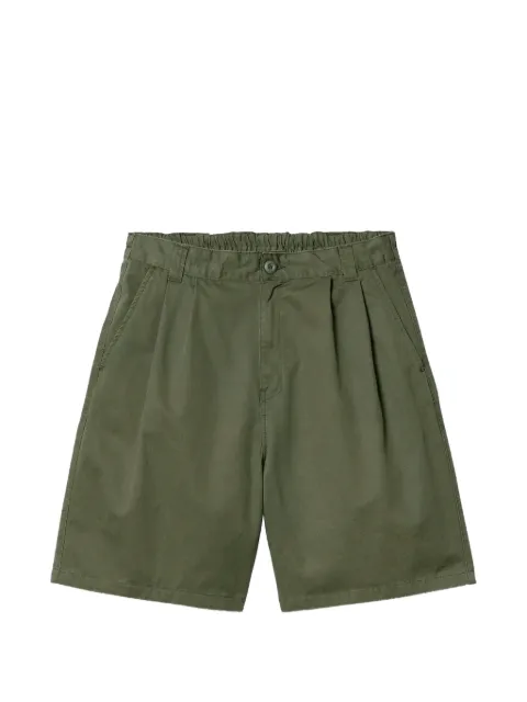 Carhartt WIP Marv pleated cotton shorts Green I034813