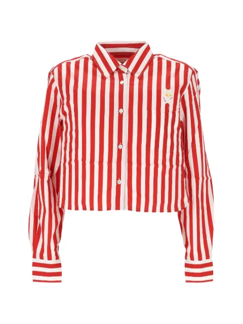 Fiorucci striped cotton shirt Red W26SSTSI007CO02RD01