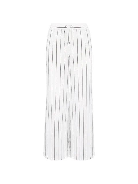 Lorena Antoniazzi striped drawstring trousers White P2655PA31A51791080