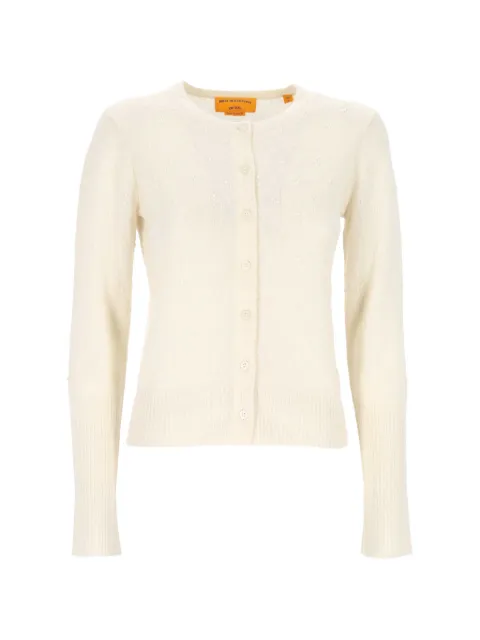 Guest In Residence Compass Jane pointelle-knit cardigan Neutrals W40110PL