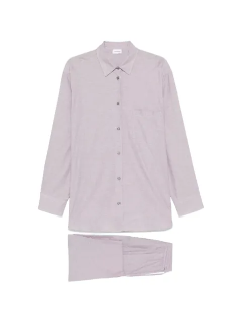 THE ANDAMANE Wendela button-up trousers set Purple T196469BTNC193185