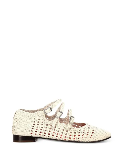 Carel Paris Ariana braided leather ballet flats Neutrals ARIANAT21