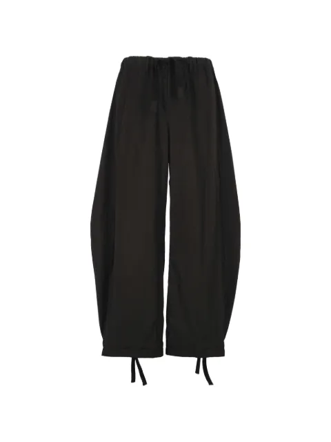 sacai drawstring-cuff trousers Black 2603936M