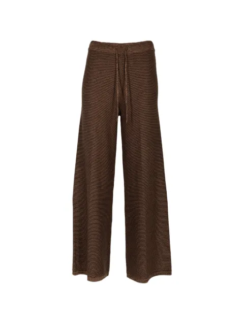 L'Agence drawstring-fastening palazzo pants Brown 80132CXB2