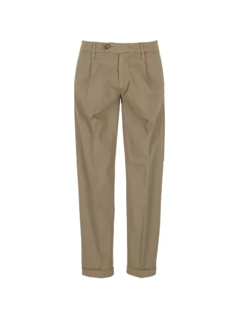 Re-Hash pleated turn-up trousers Neutrals P0081BW21040237