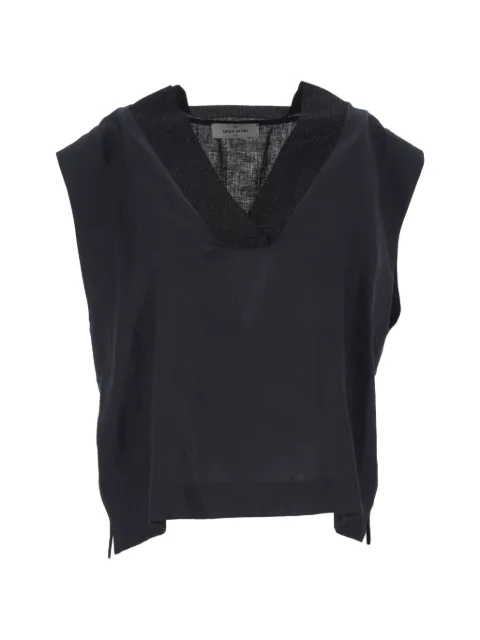 Gran Sasso V-neck top Blue 6121550069598