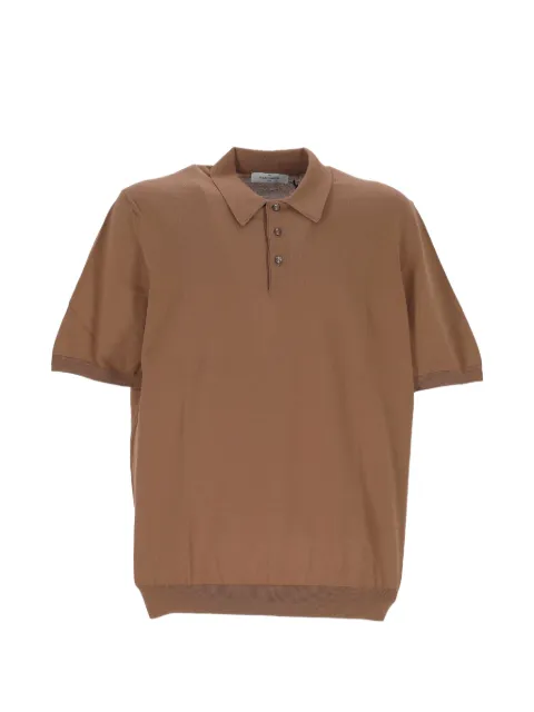 Gran Sasso short-sleeve polo shirt Brown 4315620731168