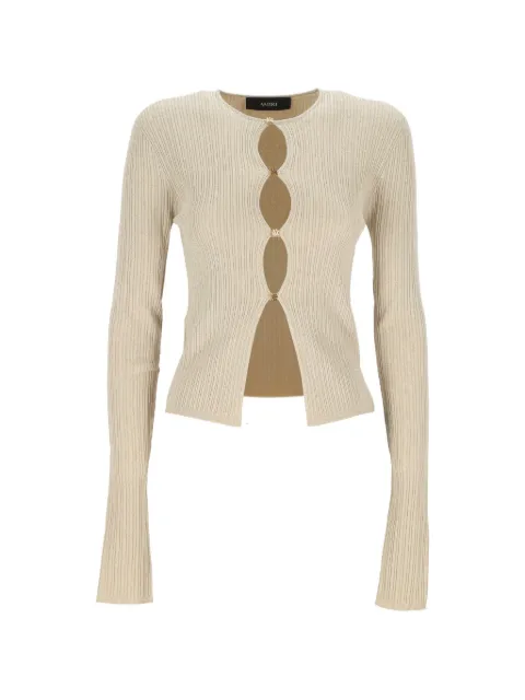 AMIRI women´s Ma Hardware cardigan Neutrals AWTOKN1015