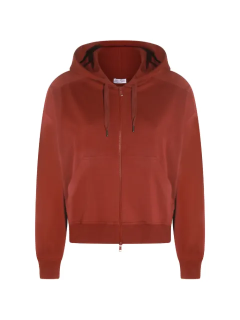 Brunello Cucinelli zip-up hoodie Red MH827HZ506C9093