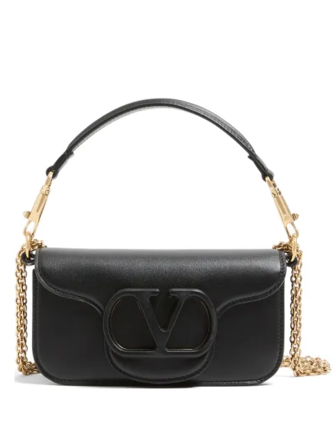 Valentino Garavani Locò small shoulder bag in calfskin Black WB0K53DUM