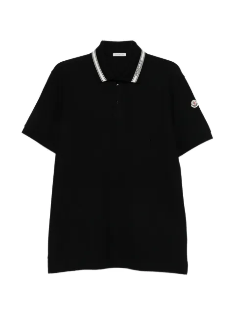 Moncler logo collar polo shirt Black L10918A0002284720