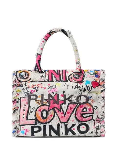 PINKO printed shoulder bag White 106673A3B6
