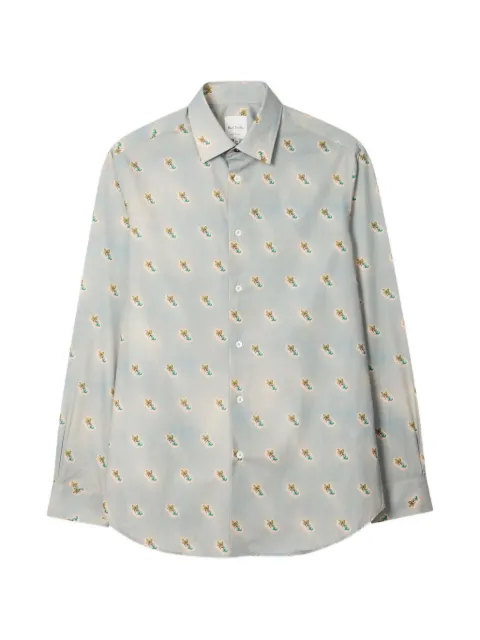 Paul Smith tailored-fit cotton shirt Blue M1R800PV02913