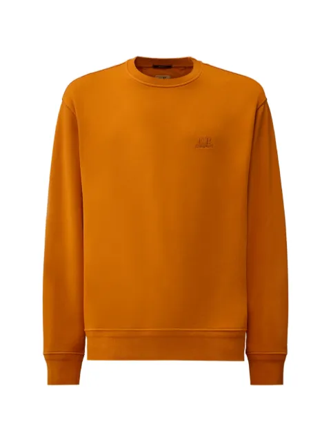 C.P. Company logo crew-neck sweater Orange 20CMSS036B110044R436