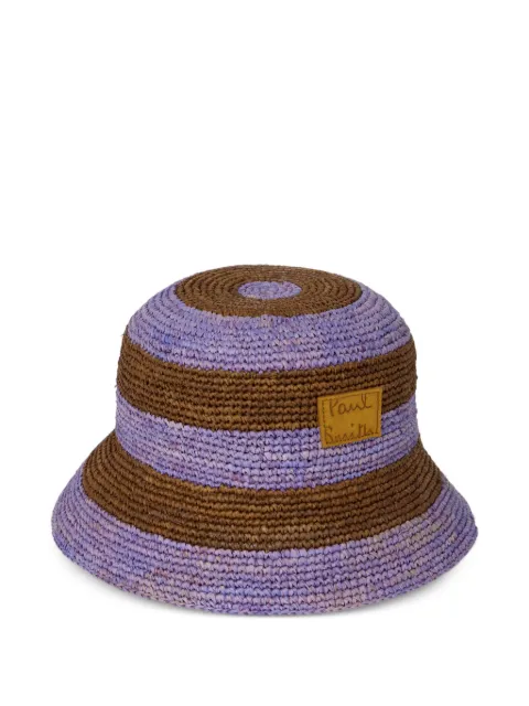 Paul Smith striped bucket hat Purple W1A723AU004