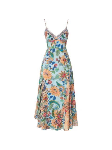 FARM Rio Delhi floral sleeveless maxi dress Blue 344231