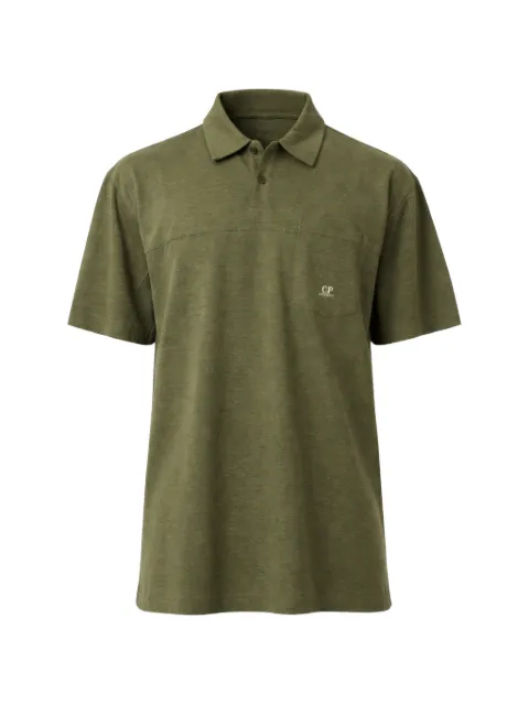 C.P. Company pocket short-sleeve polo shirt Green 20CMPL201A110643P644
