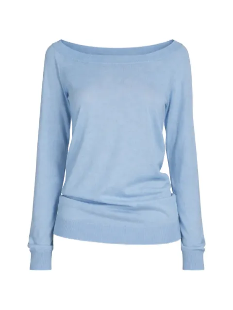 Nº21 boat neck top Blue 26EN2S0A01990516394