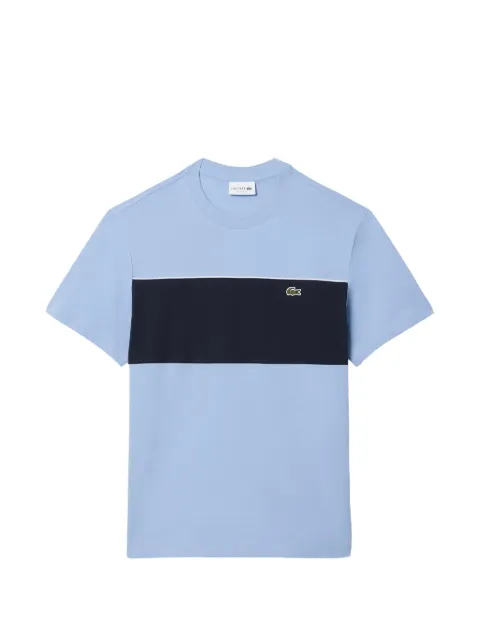Lacoste striped round neck T-shirt Blue TH0896
