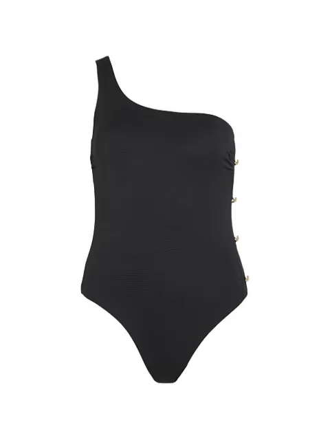 Karl Lagerfeld one-shoulder swimsuit Black B1W46029999