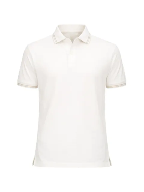 Emporio Armani rib trim polo Neutrals EM005842AF12955U0003