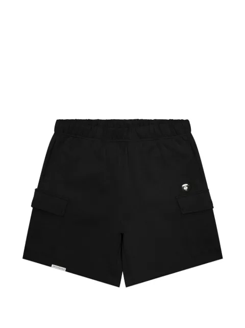 AAPE BY *A BATHING APE® Moonface-logo cargo shorts Black AAPSPMB679XXO