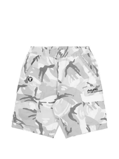 AAPE BY *A BATHING APE® camo cargo shorts White AAPSPM6961XAK