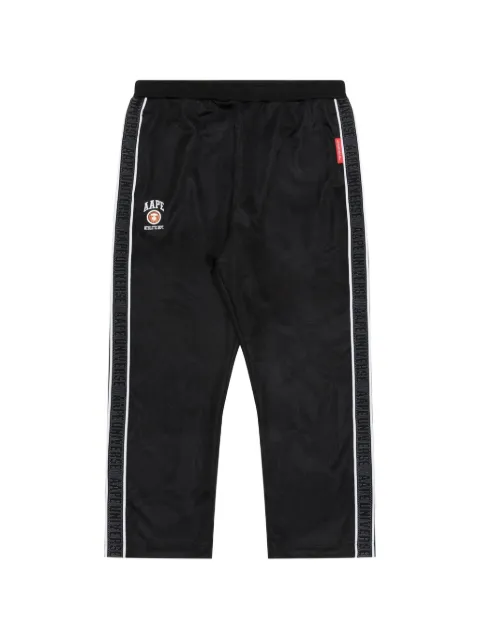 AAPE BY *A BATHING APE® logo-appliqué track pants Black AAPPTMA692XXM