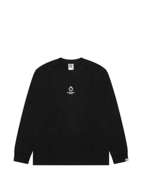 AAPE BY *A BATHING APE® Moonface long-sleeve T-shirt Black AAPLTM1716XXP