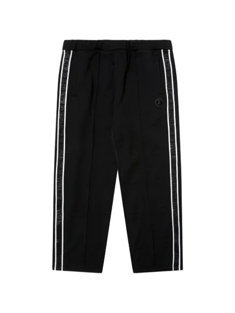 AAPE BY *A BATHING APE® Moonface pintuck track pants Black AAPPTMA644XXL