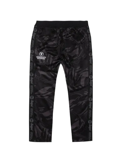 AAPE BY *A BATHING APE® camo logo-tape track pants Black AAPPTMA647XXL