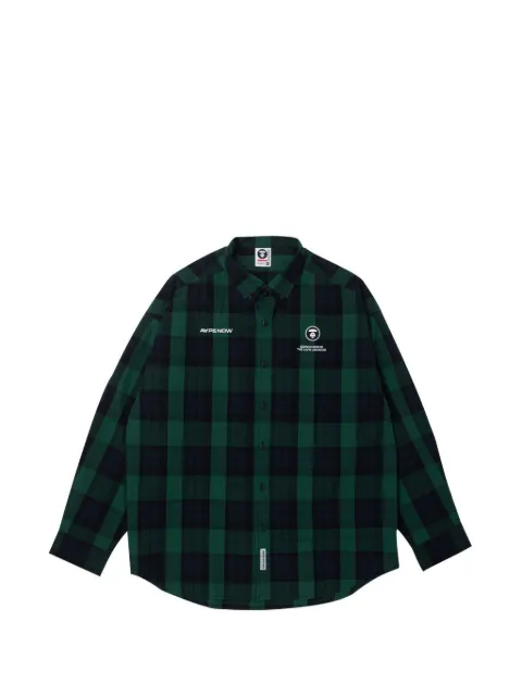 AAPE BY *A BATHING APE® Moonface check shirt Blue AAPSTM8459XXL