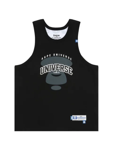 AAPE BY *A BATHING APE® reversible basketball tank top Black AAPTKM1354XXK