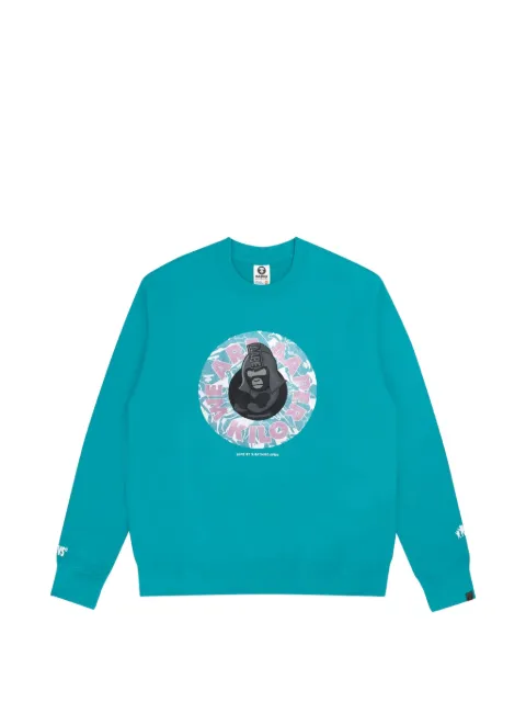AAPE BY *A BATHING APE® graphic crew-neck sweatshirt Blue AAPSWM3864XXH