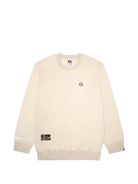 AAPE BY *A BATHING APE® logo-patch sweatshirt Neutrals AAPSWMA304XAL