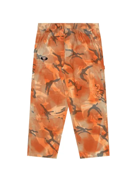 AAPE BY *A BATHING APE® elasticated-waistband trousers Orange AAPPTMA682XAM