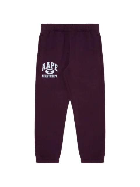 AAPE BY *A BATHING APE® printed track pants Purple AAPPTMA639XBL