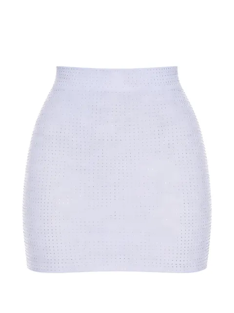 Alex Perry embellished mini skirt White S0165PF24