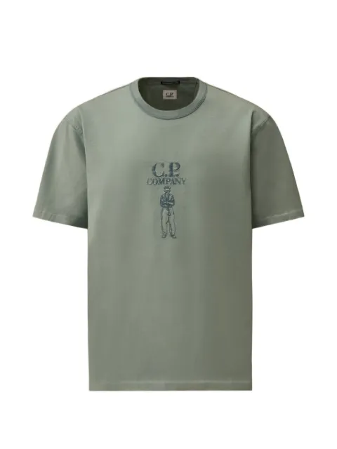 C.P. Company logo graphic T-shirt Green 20CMTS120A110580W809