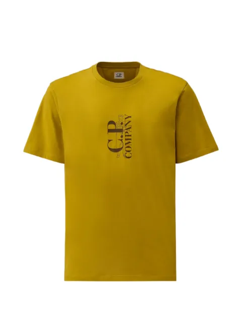 C.P. Company logo printed T-shirt Yellow 20CMTS084A005100W246