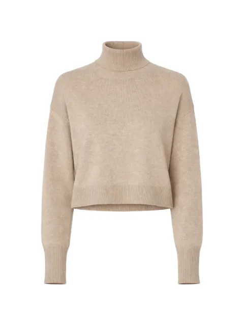 SABLYN turtleneck ribbed cardigan Neutrals SABLE2407