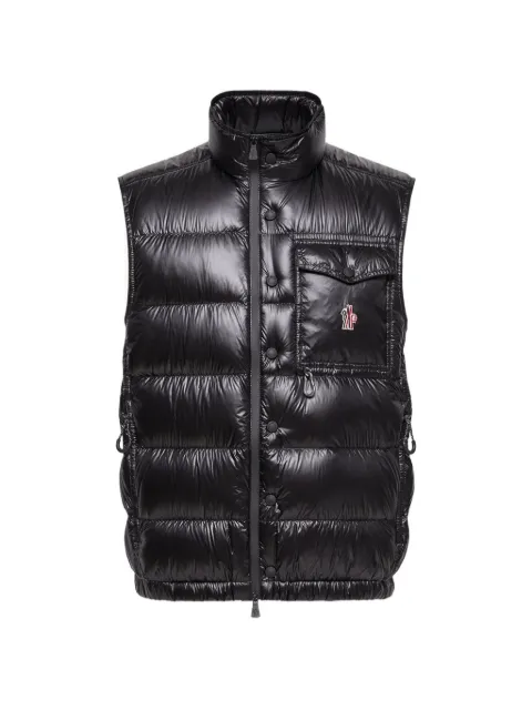 Moncler logo-patch padded vest Black L10971A00008597X6