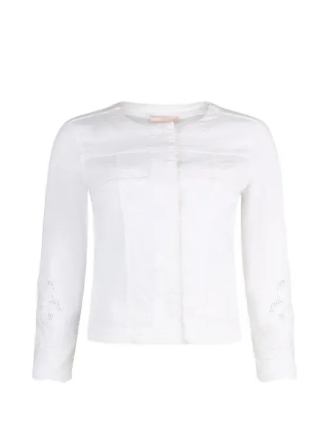 LIU JO appliqué jacket White WA6262T367AP9255