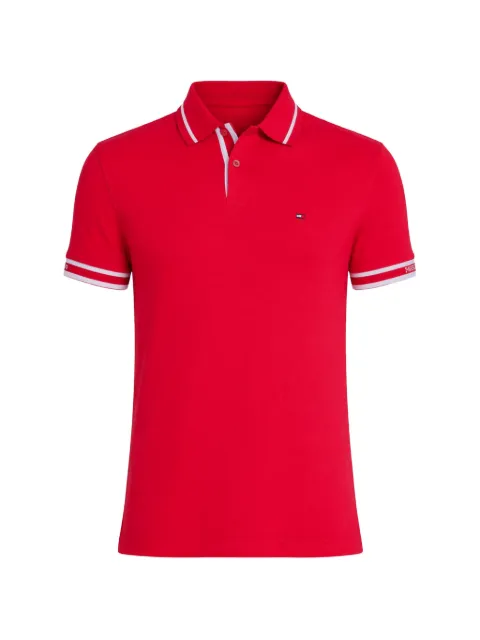 Tommy Hilfiger striped sleeve polo shirt Red MW0MW34737