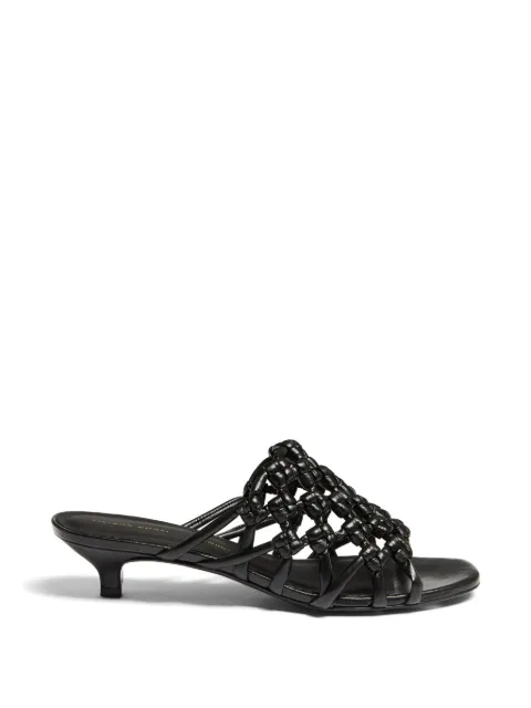 Liviana Conti woven kitten-heel sandals Black A6SC55