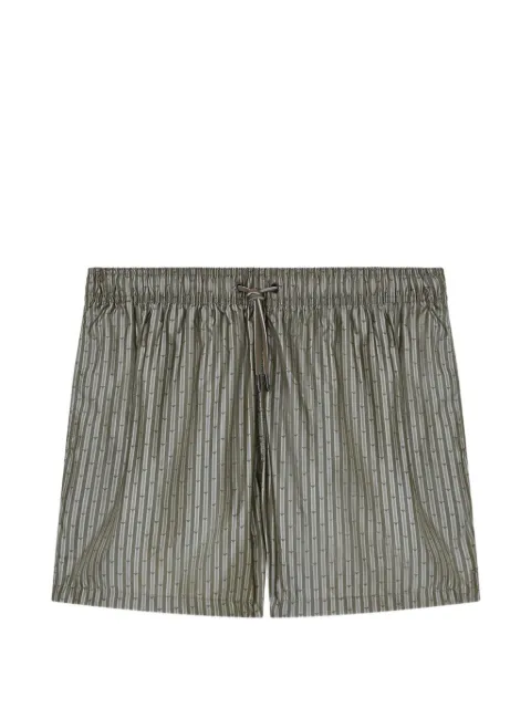 Emporio Armani logo-pattern swim shorts Green EM000583AF20448