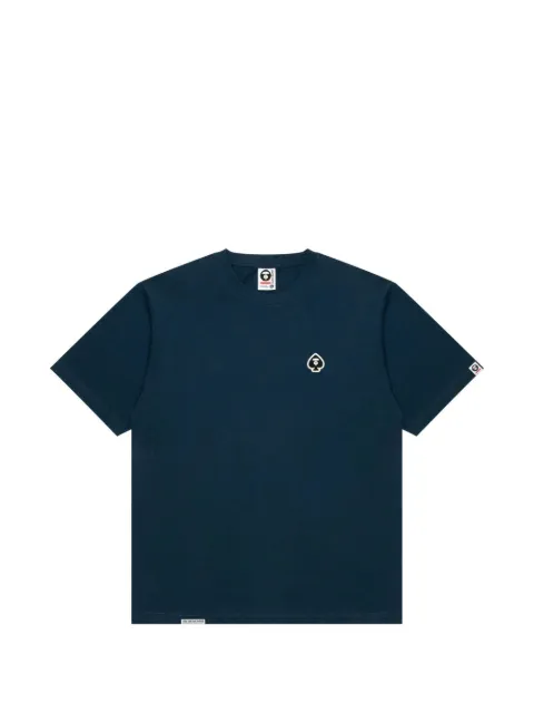 AAPE BY *A BATHING APE® spades Moonface-logo T-shirt Black AAPTEM1599XXO